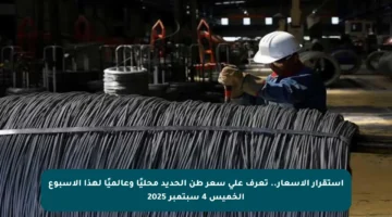 استقرار الأسعار.. تعرف على سعر طن الحديد محليًا وعالميًا لهذا الأسبوع الخميس 4 سبتمبر 2025